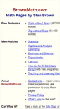 Mobile Screenshot of brownmath.com
